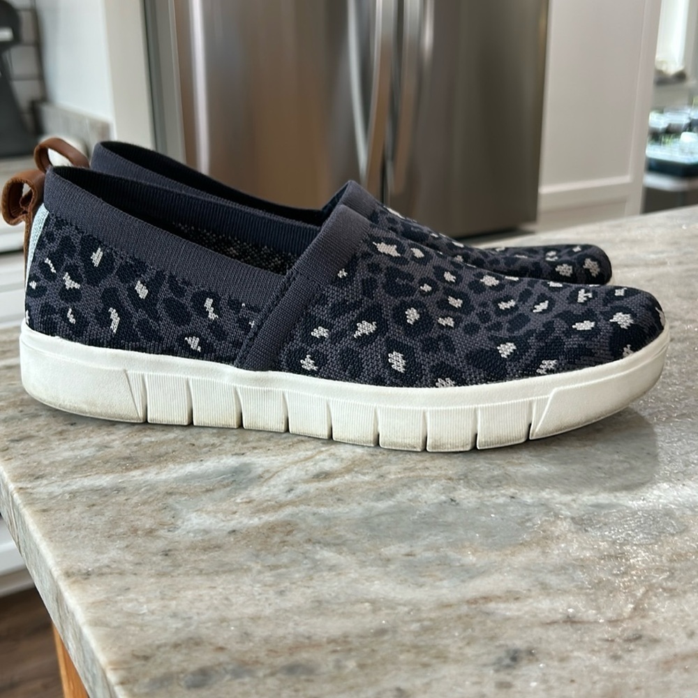 Ryka Hera Slip-On Sneaker leopard print gray,white,black size 9.5M